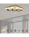 DALIA * PLAFÓN CUADRADO 24W+24W - ORO + CORTEN